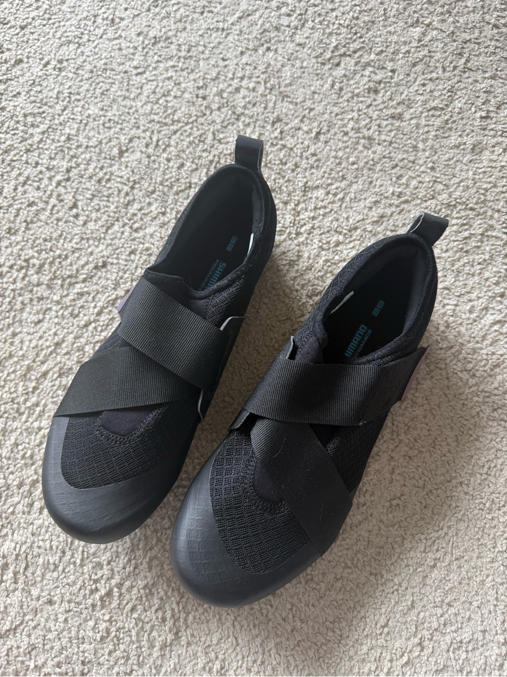 Shimano Black Indoor Cycling Shoes - Size 39 - Picture 6 of 10